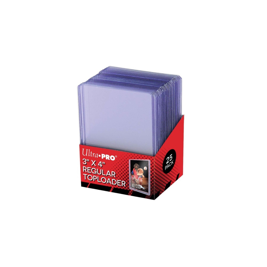 Ultra Pro - Paquet de 25 Toploader 3"x4" - Protèges cartes rigides transparents
